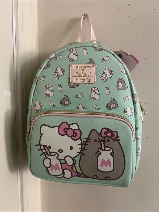 hello kitty and pusheen backpack Loungefly x Hello Kitty Mint Pusheen Kids Mini Backpack